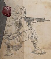 Изображение Роквелла Хелены Уолкер со штурмовой винтовкой Ark
