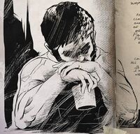 Сантьяго разговаривает с Хеленой, несут ли они ответственность за свои прошлые действия.